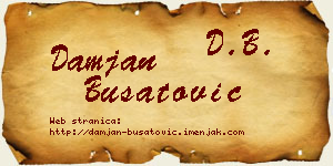 Damjan Bušatović vizit kartica